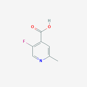 molecular formula C7H6FNO2 B2878080 5-Fluoro-2-methylisonicotinic acid CAS No. 885588-17-0