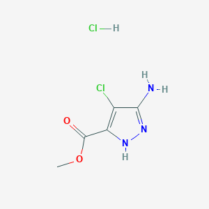 B2878083 Methyl 5-amino-4-chloro-1h-pyrazole-3-carboxylate hydrochloride CAS No. 1301743-26-9