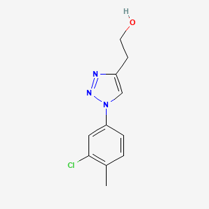molecular formula C11H12ClN3O B2878095 2-[1-(3-chloro-4-methylphenyl)-1H-1,2,3-triazol-4-yl]ethan-1-ol CAS No. 1248644-68-9