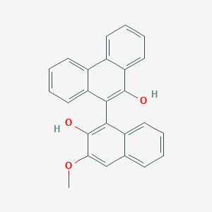 molecular formula C25H18O3 B287810 10-(2-Hydroxy-3-methoxy-1-naphthyl)-9-phenanthrenol 