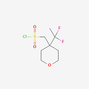 [4-(1,1-Difluoroethyl)oxan-4-yl]methanesulfonyl chloride