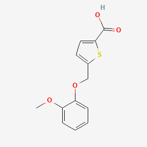5-[(2-Methoxyphenoxy)methyl]thiophene-2-carboxylic acid