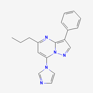7-(1H-imidazol-1-yl)-3-phenyl-5-propylpyrazolo[1,5-a]pyrimidine