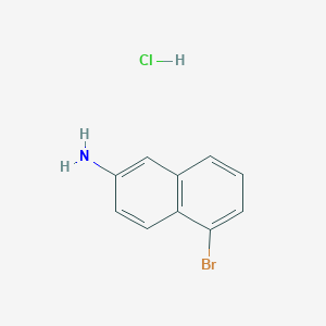 molecular formula C10H9BrClN B2878144 5-Bromonaphthalen-2-amine hcl CAS No. 2377035-12-4