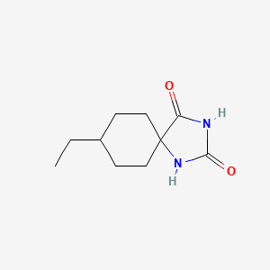 molecular formula C10H16N2O2 B2878148 8-Ethyl-1,3-diazaspiro[4.5]decane-2,4-dione CAS No. 91800-48-5