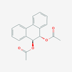 molecular formula C18H16O4 B287815 10-(Acetyloxy)-9,10-dihydro-9-phenanthrenyl acetate 