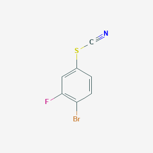 molecular formula C7H3BrFNS B2878162 4-Bromo-3-fluorophenylthiocyanate CAS No. 2149601-22-7