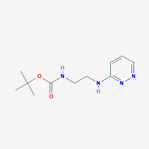 Tert-butyl N-(2-[(pyridazin-3-YL)amino]ethyl)carbamate
