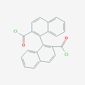 molecular formula C22H12Cl2O2 B287817 1,1'-Bi[2-naphthoyl] dichloride 