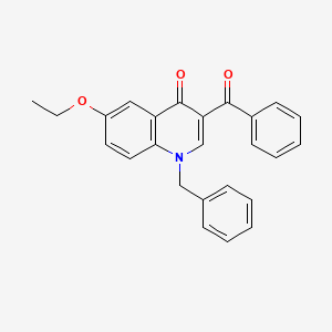 molecular formula C25H21NO3 B2878171 3-Benzoyl-1-benzyl-6-ethoxy-1,4-dihydroquinolin-4-one CAS No. 904432-80-0
