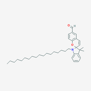 molecular formula C37H53NO2 B287823 3',3'-Dimethyl-1'-octadecylspiro[chromene-2,2'-indole]-6-carbaldehyde 