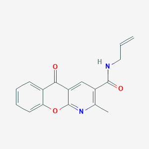 N-allyl-2-methyl-5-oxo-5H-chromeno[2,3-b]pyridine-3-carboxamide