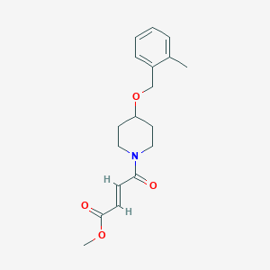 Methyl (E)-4-[4-[(2-methylphenyl)methoxy]piperidin-1-yl]-4-oxobut-2-enoate