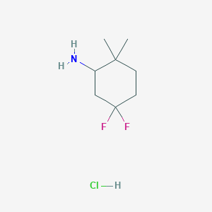 5,5-Difluoro-2,2-dimethylcyclohexan-1-amine hydrochloride