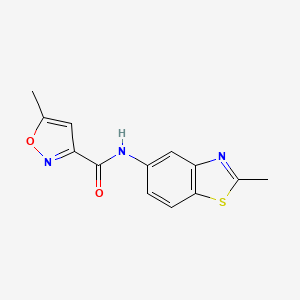 5-methyl-N-(2-methylbenzo[d]thiazol-5-yl)isoxazole-3-carboxamide