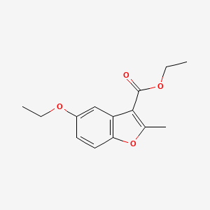 molecular formula C14H16O4 B2878264 Ethyl 5-ethoxy-2-methyl-1-benzofuran-3-carboxylate CAS No. 300673-99-8