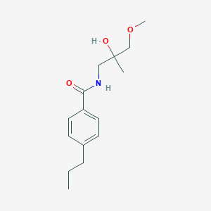 molecular formula C15H23NO3 B2878272 N-(2-hydroxy-3-methoxy-2-methylpropyl)-4-propylbenzamide CAS No. 1334373-46-4