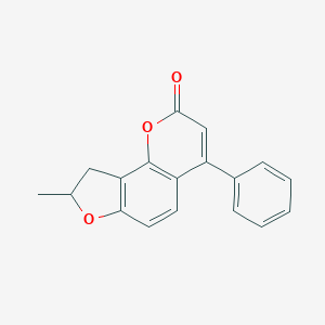 molecular formula C18H14O3 B287828 8-methyl-4-phenyl-8,9-dihydro-2H-furo[2,3-h]chromen-2-one 