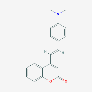 molecular formula C19H17NO2 B287829 4-{2-[4-(dimethylamino)phenyl]vinyl}-2H-chromen-2-one 