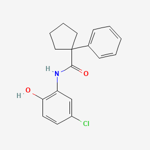molecular formula C18H18ClNO2 B2878297 N-(5-chloro-2-hydroxyphenyl)-1-phenylcyclopentane-1-carboxamide CAS No. 1022206-23-0