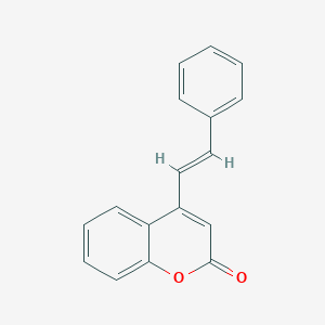 molecular formula C17H12O2 B287830 4-(2-phenylvinyl)-2H-chromen-2-one 