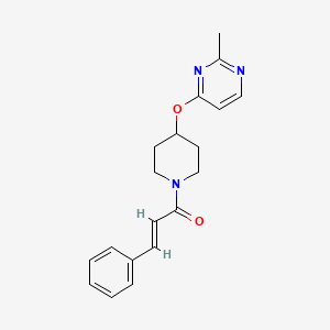(E)-1-(4-((2-methylpyrimidin-4-yl)oxy)piperidin-1-yl)-3-phenylprop-2-en-1-one