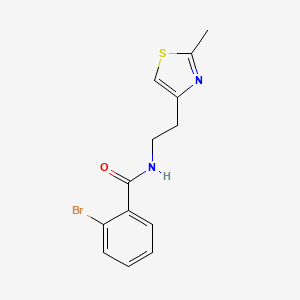 2-bromo-N-[2-(2-methyl-1,3-thiazol-4-yl)ethyl]benzamide