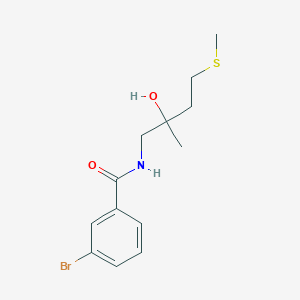 3-bromo-N-(2-hydroxy-2-methyl-4-(methylthio)butyl)benzamide