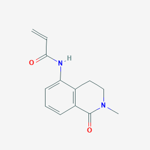 molecular formula C13H14N2O2 B2878329 N-(2-Methyl-1-oxo-3,4-dihydroisoquinolin-5-yl)prop-2-enamide CAS No. 2189497-46-7
