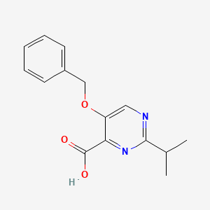 5-(Benzyloxy)-2-(propan-2-yl)pyrimidine-4-carboxylic acid