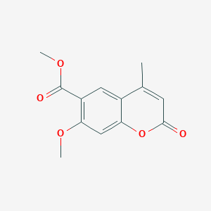molecular formula C13H12O5 B287834 methyl 7-methoxy-4-methyl-2-oxo-2H-chromene-6-carboxylate 