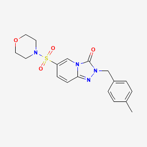 B2878341 2-(4-methylbenzyl)-6-(morpholinosulfonyl)-[1,2,4]triazolo[4,3-a]pyridin-3(2H)-one CAS No. 1251576-67-6
