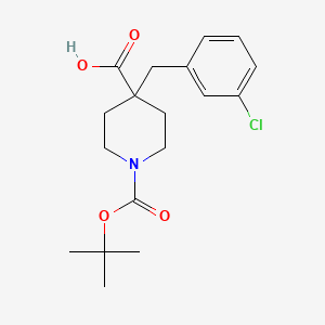 B2878358 1-(tert-Butoxycarbonyl)-4-(3-chlorobenzyl)piperidine-4-carboxylic acid CAS No. 1187174-08-8