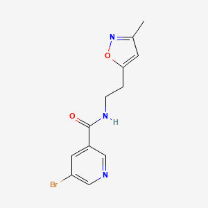 B2878361 5-bromo-N-(2-(3-methylisoxazol-5-yl)ethyl)nicotinamide CAS No. 1421501-20-3