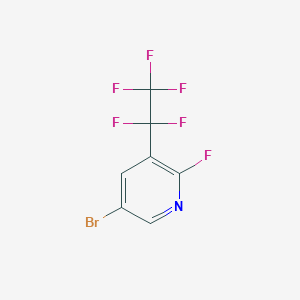 5-Bromo-2-fluoro-3-(1,1,2,2,2-pentafluoroethyl)pyridine