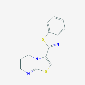 molecular formula C13H11N3S2 B287837 3-(1,3-benzothiazol-2-yl)-6,7-dihydro-5H-[1,3]thiazolo[3,2-a]pyrimidine 