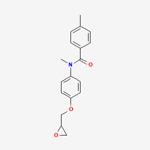 N,4-Dimethyl-N-[4-(oxiran-2-ylmethoxy)phenyl]benzamide