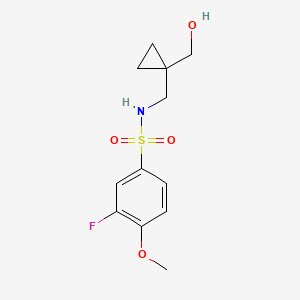 3-fluoro-N-((1-(hydroxymethyl)cyclopropyl)methyl)-4-methoxybenzenesulfonamide