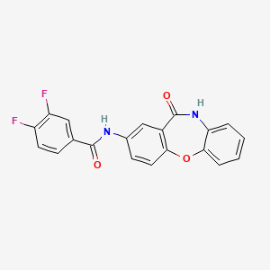 3,4-difluoro-N-(11-oxo-10,11-dihydrodibenzo[b,f][1,4]oxazepin-2-yl)benzamide
