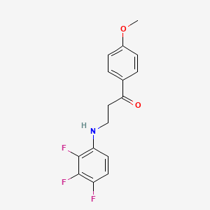 molecular formula C16H14F3NO2 B2878399 1-(4-Methoxyphenyl)-3-(2,3,4-trifluoroanilino)-1-propanone CAS No. 868255-55-4