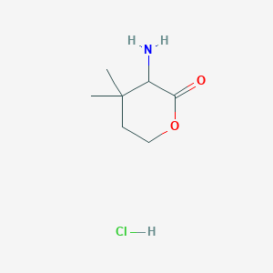 3-Amino-4,4-dimethyloxan-2-one;hydrochloride