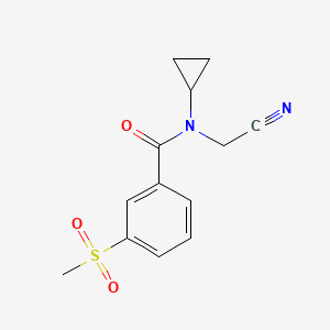 N-(cyanomethyl)-N-cyclopropyl-3-methanesulfonylbenzamide