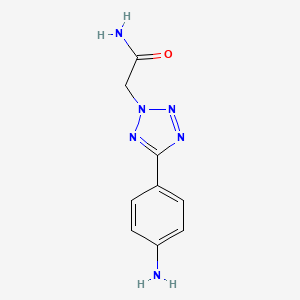 2-[5-(4-aminophenyl)-2H-tetrazol-2-yl]acetamide