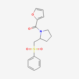 Furan-2-yl(2-((phenylsulfonyl)methyl)pyrrolidin-1-yl)methanone