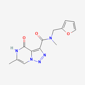 N-(furan-2-ylmethyl)-N,6-dimethyl-4-oxo-4,5-dihydro-[1,2,3]triazolo[1,5-a]pyrazine-3-carboxamide