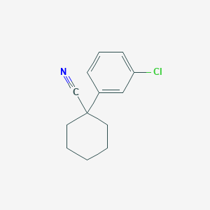 molecular formula C13H14ClN B2878437 1-(3-Chlorophenyl)cyclohexane-1-carbonitrile CAS No. 959582-31-1