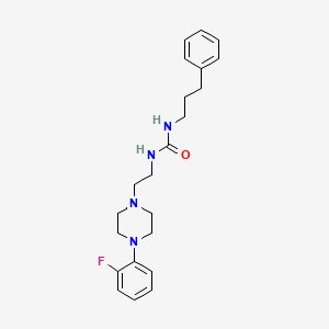 1-(2-(4-(2-Fluorophenyl)piperazin-1-yl)ethyl)-3-(3-phenylpropyl)urea