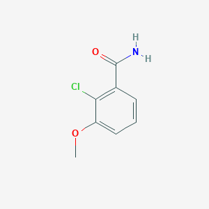 molecular formula C8H8ClNO2 B2878462 2-Chloro-3-methoxybenzamide CAS No. 1261599-04-5