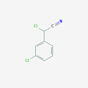 molecular formula C8H5Cl2N B2878477 2-氯-2-(3-氯苯基)乙腈 CAS No. 1251275-91-8