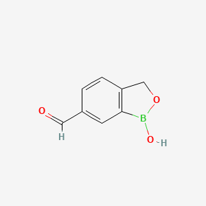 molecular formula C8H7BO3 B2878488 1-Hydroxy-1,3-dihydrobenzo[c][1,2]oxaborole-6-carbaldehyde CAS No. 1195621-94-3